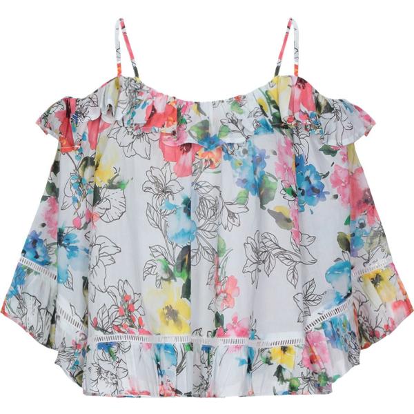 bluse My Twin Twinset bianco a fiori