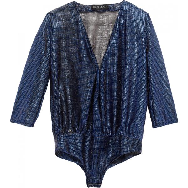 bluse Nora Barth blu tinta unita