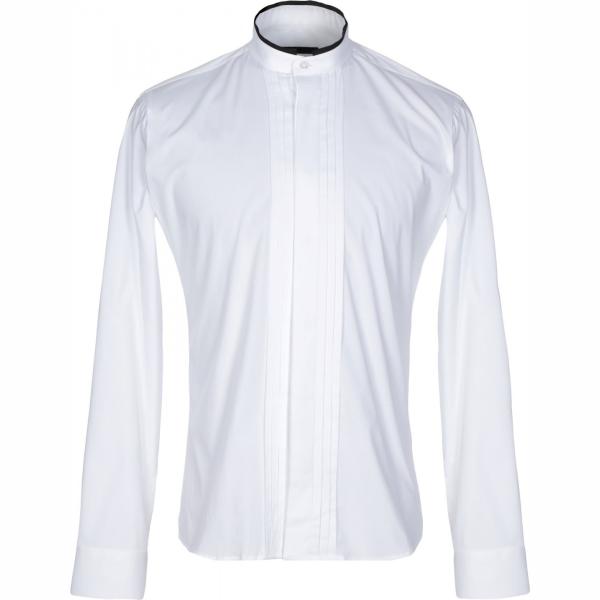 camicia Takeshy Kurosawa bianco tinta unita