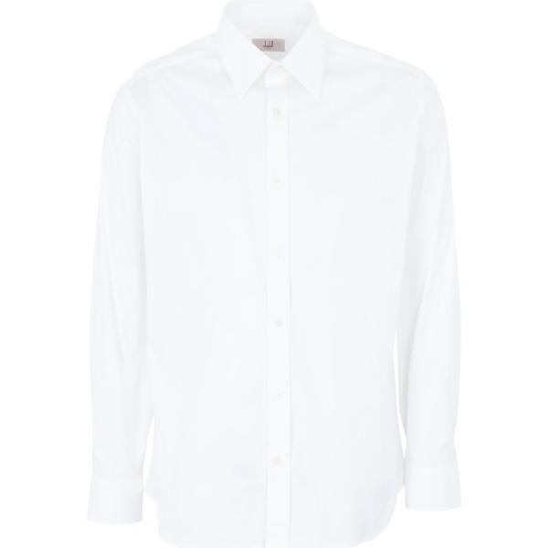 camicie Dunhill bianco tinta unita