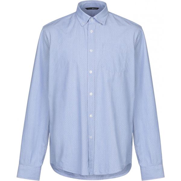 camicie Gas blu a pois