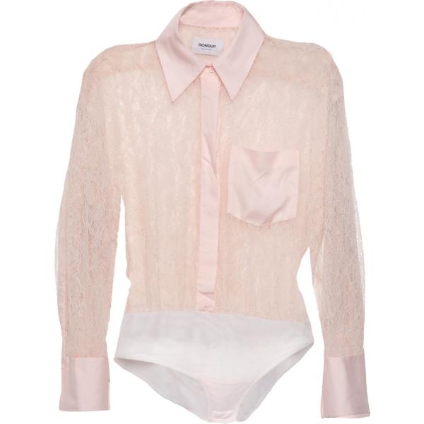 camicie Dondup viola tinta unita