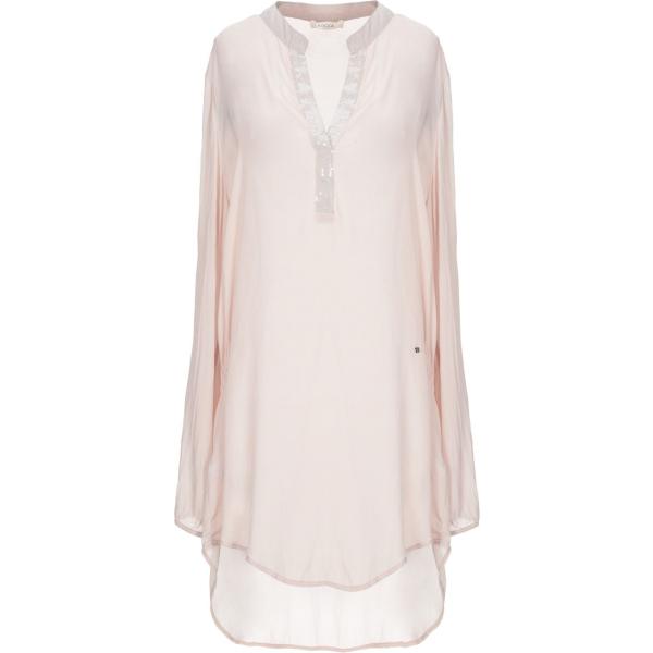 Blusa senza tasche con paillettes collo a v a maniche lunghe in seta crêpe Kocca tinta unita