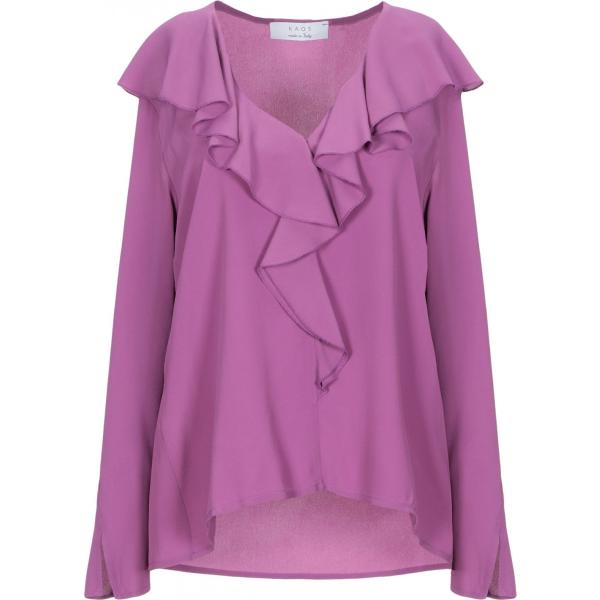 bluse Kaos viola tinta unita