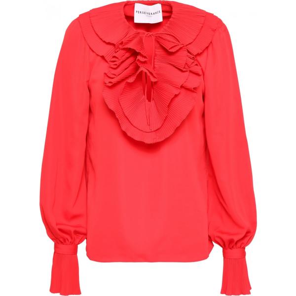 bluse Perseverance rosso tinta unita