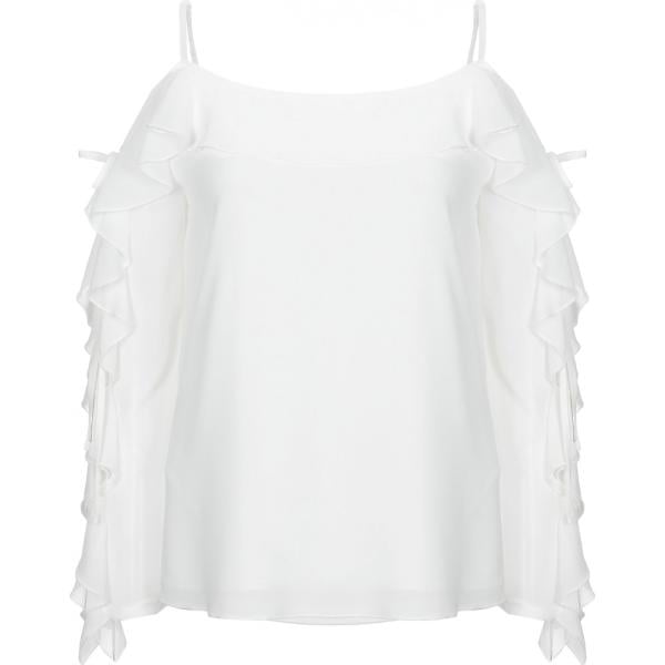 bluse Blugirl Blumarine bianco tinta unita