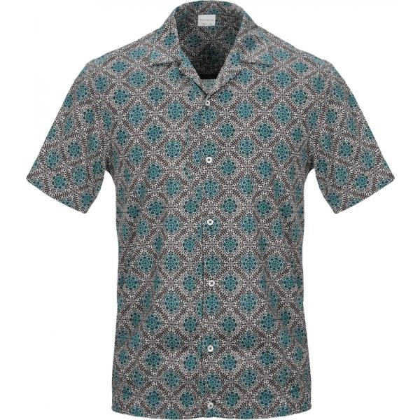 camicie a manica corta Primo Emporio marrone geometrica
