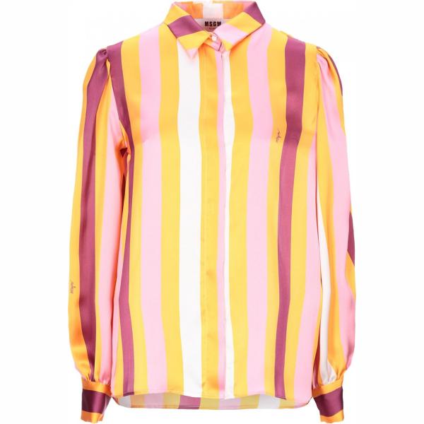 camicie Msgm giallo a righe