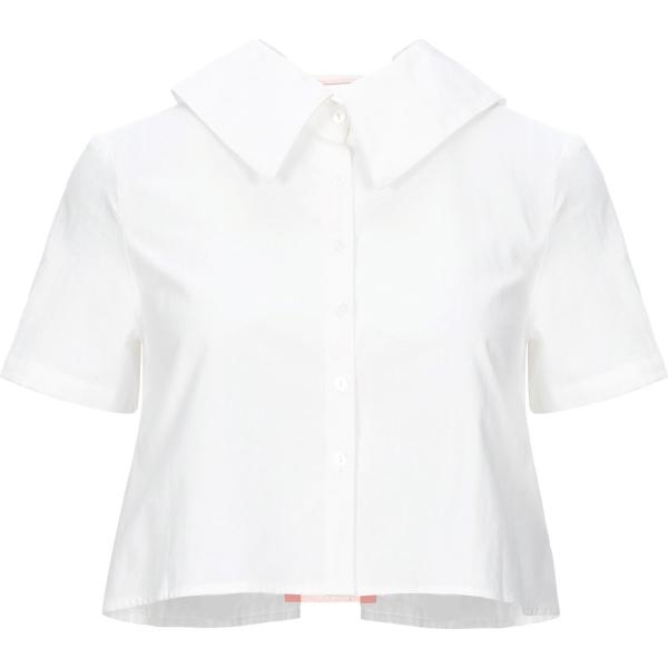 camicie a manica corta Cubic bianco tinta unita