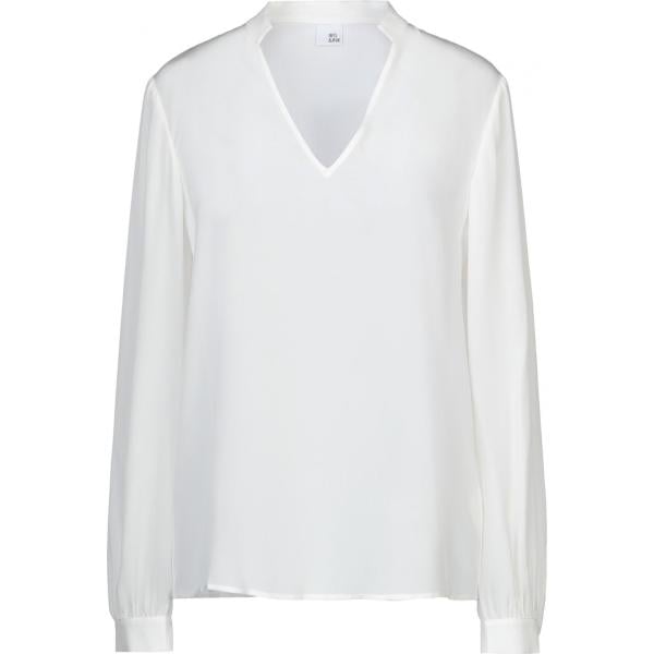 bluse Iris & Ink bianco tinta unita