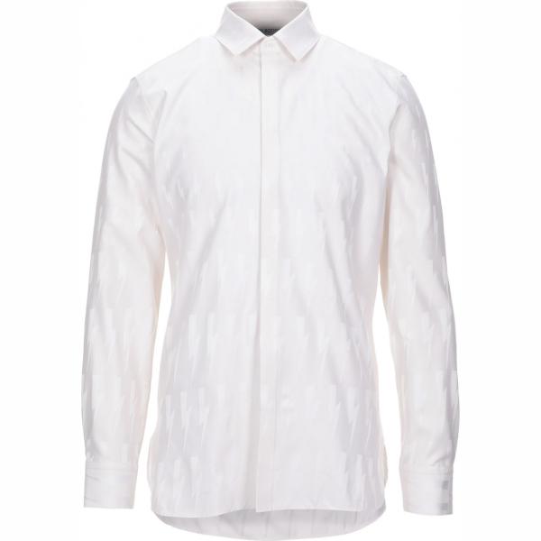camicie Neil Barrett bianco tinta unita