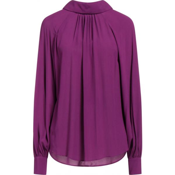 bluse Liviana Conti viola tinta unita