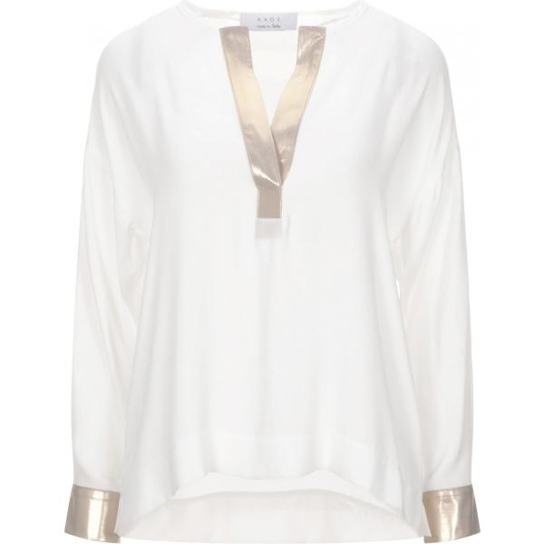 bluse Kaos bianco tinta unita