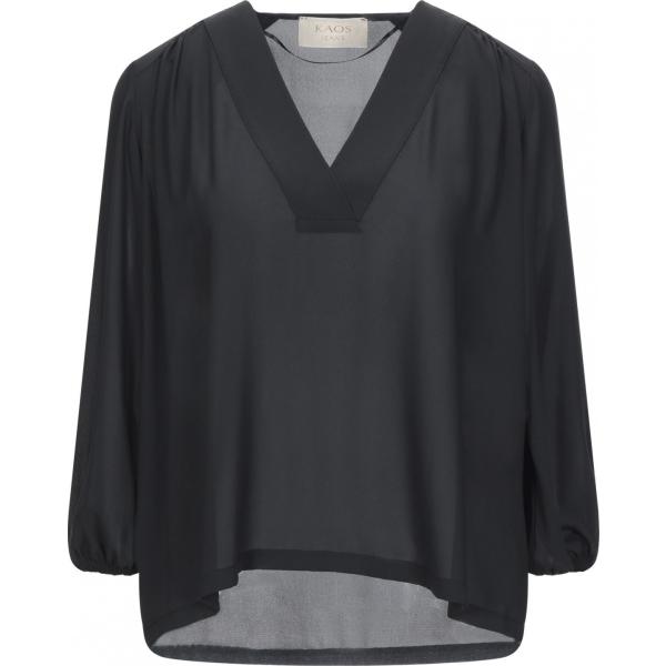 bluse Kaos Jeans nero tinta unita
