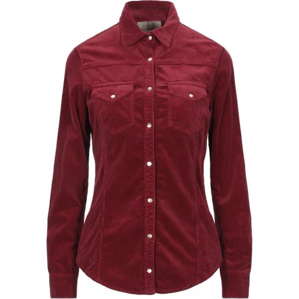 camicie Kaos Jeans rosso tinta unita