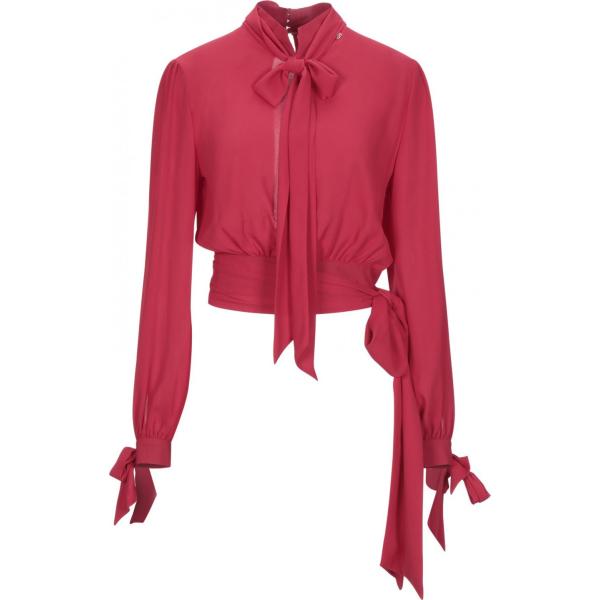 bluse Relish rosso tinta unita