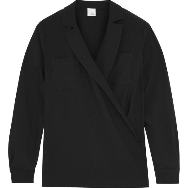 bluse Iris & Ink nero tinta unita