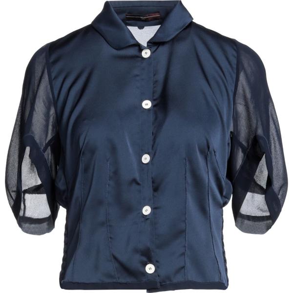 camicie a manica corta High blu tinta unita