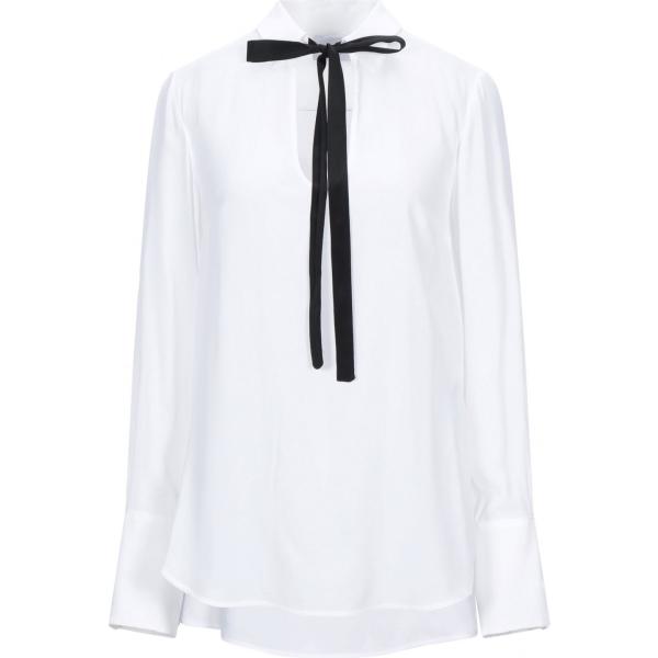 bluse Dondup bianco tinta unita