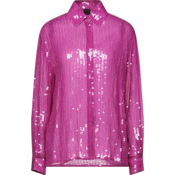 camicie Pinko rosa tinta unita