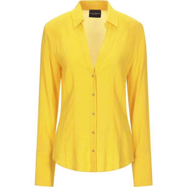 camicie Atos Lombardini giallo tinta unita