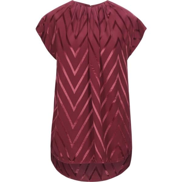 bluse Manila Grace rosso tinta unita