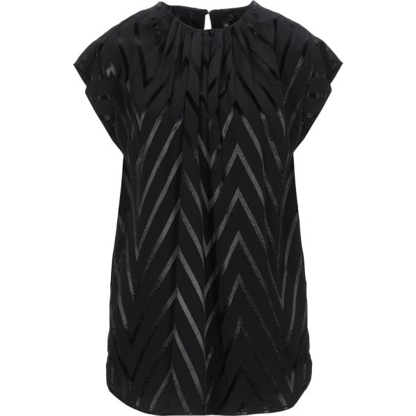 bluse Manila Grace nero tinta unita