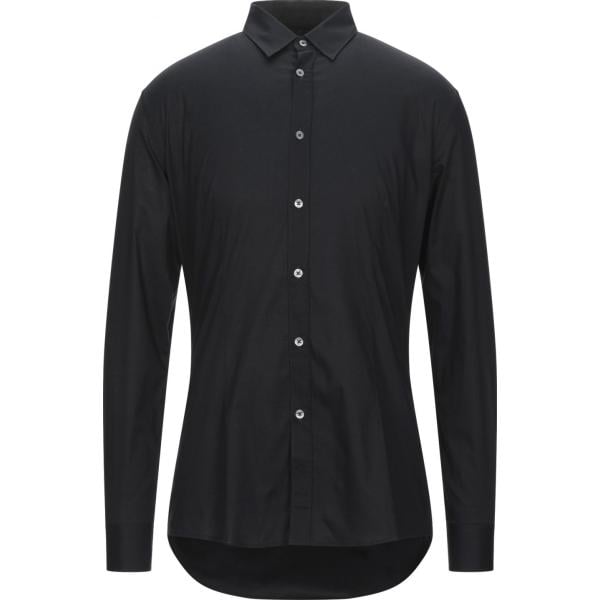 camicie Grey Daniele Alessandrini nero tinta unita