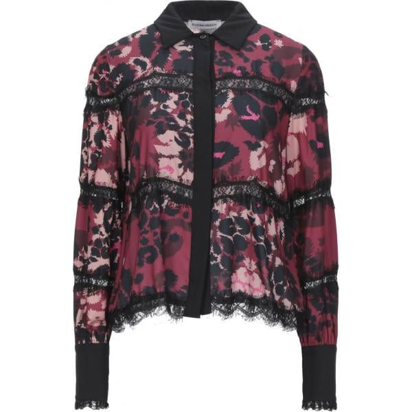 camicie Silvian Heach nero a fiori
