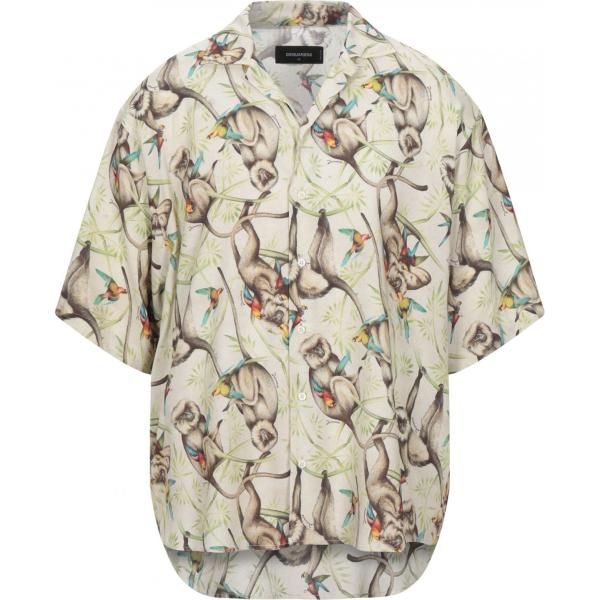 camicie a manica corta Dsquared2 bianco