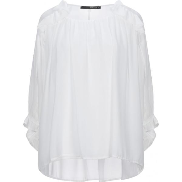 bluse Annarita N bianco tinta unita