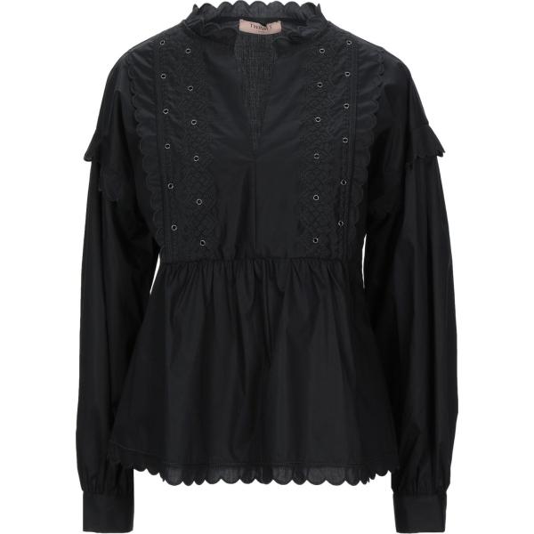 camicie Twinset nero tinta unita