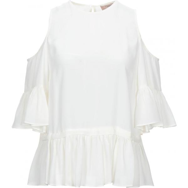 bluse Twinset bianco tinta unita