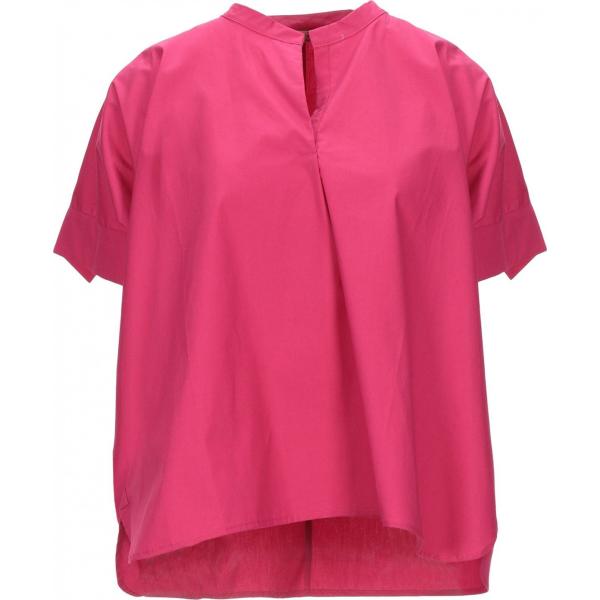 bluse Rosé A Pois rosa tinta unita