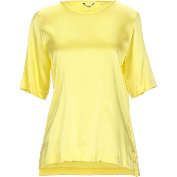 bluse Caliban giallo tinta unita