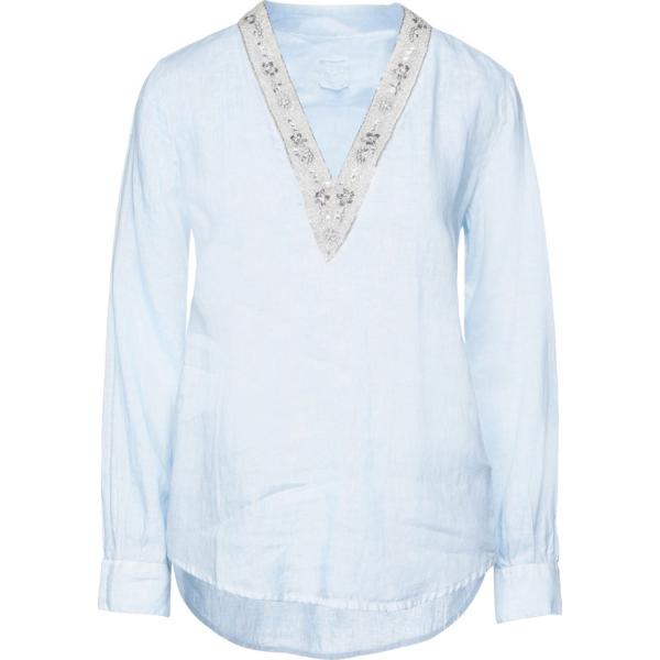 bluse 120% blu tinta unita