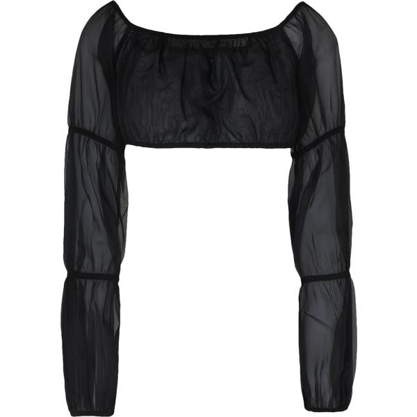 bluse 8 by YOOX nero tinta unita