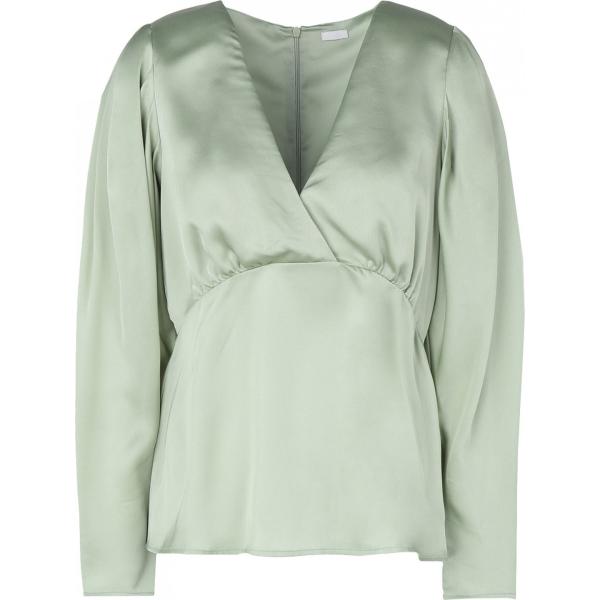 bluse 8 by YOOX verde tinta unita