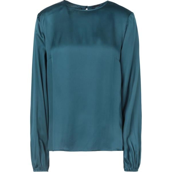 bluse 8 by YOOX blu tinta unita