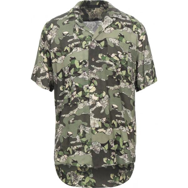 camicie a manica corta Alessandro Dellacqua grigio military