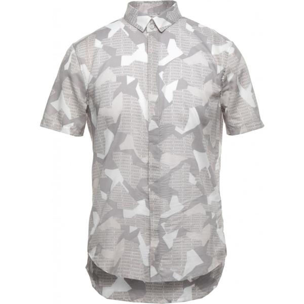 camicie a manica corta Armani Exchange grigio