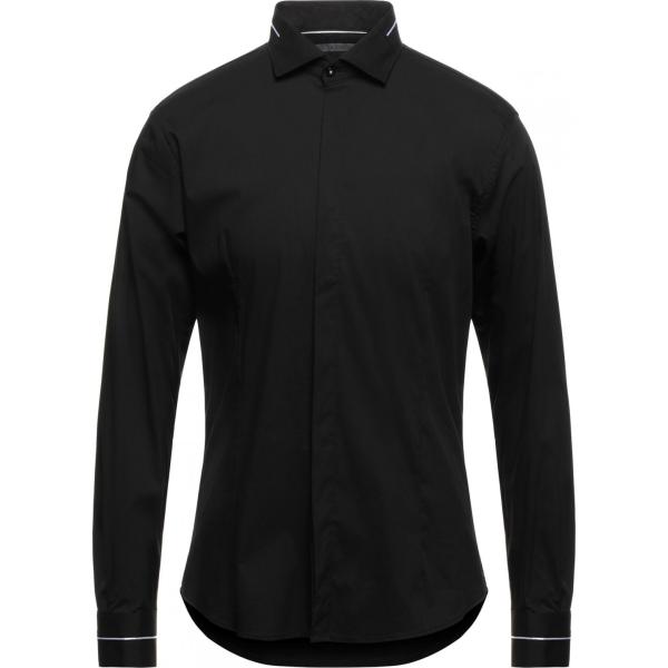 camicie Primo Emporio nero tinta unita