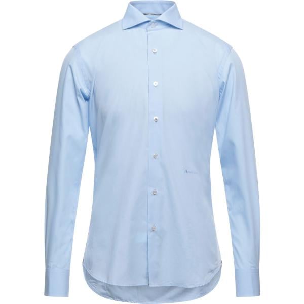 camicie Aquascutum blu tinta unita