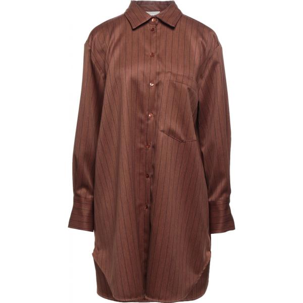 camicie Vicolo marrone a righe