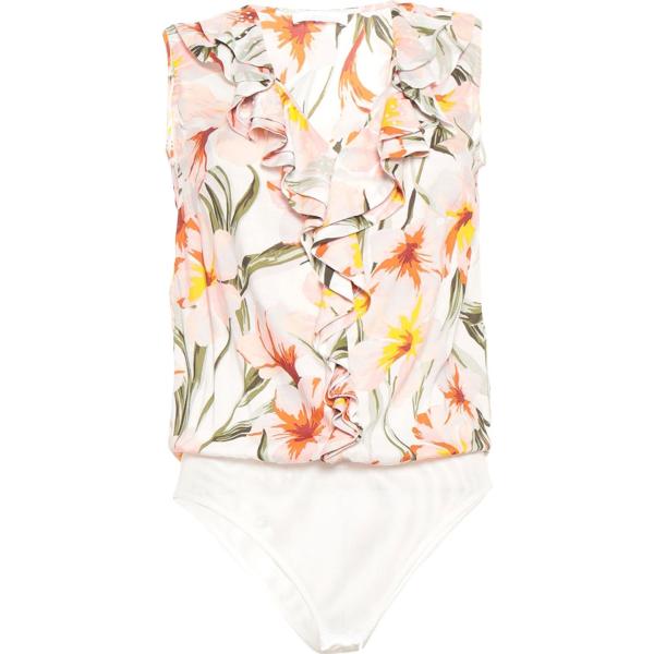 top LUCKYLU  Milano bianco a fiori