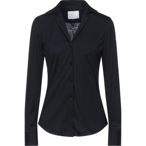 camicie Xacus nero tinta unita