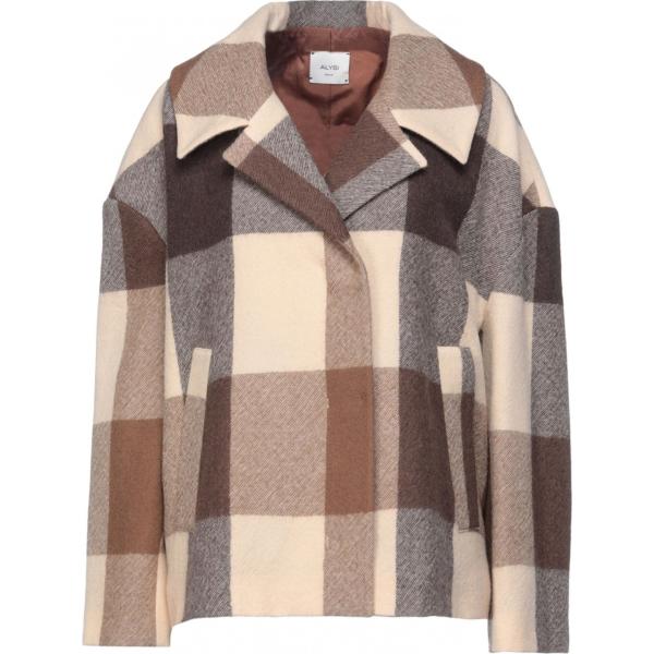 cappotti Alysi marrone a quadri