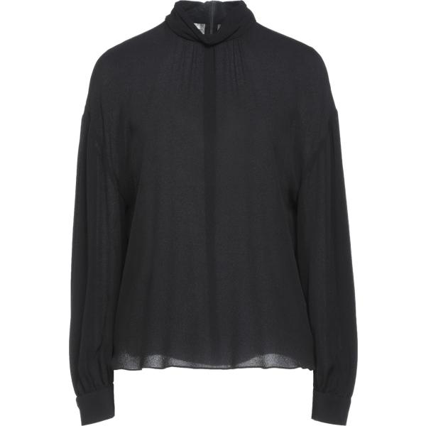 bluse Vince. nero tinta unita