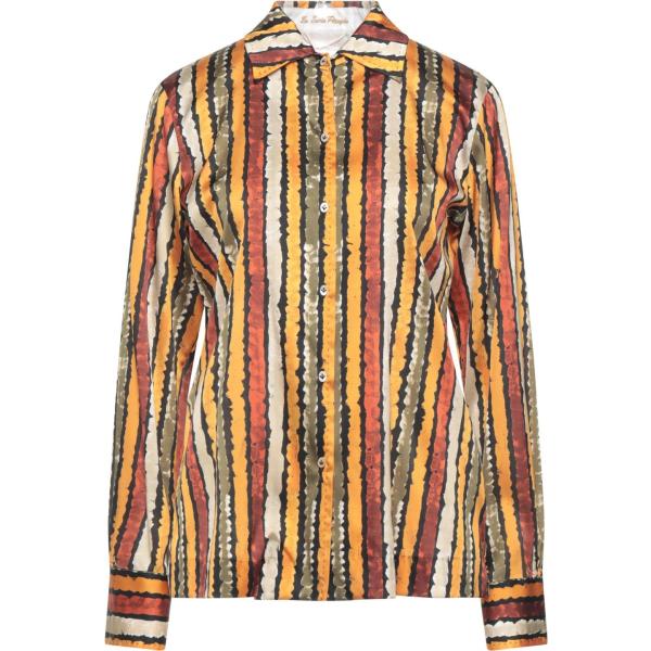 camicie Le Sarte Pettegole marrone a righe