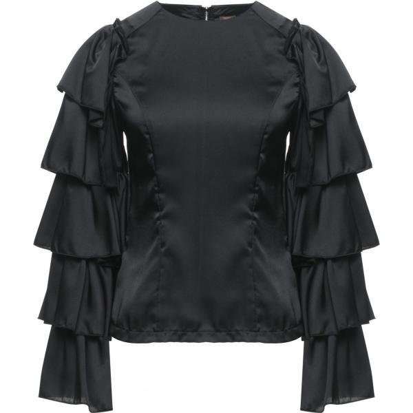 bluse Tantra nero tinta unita